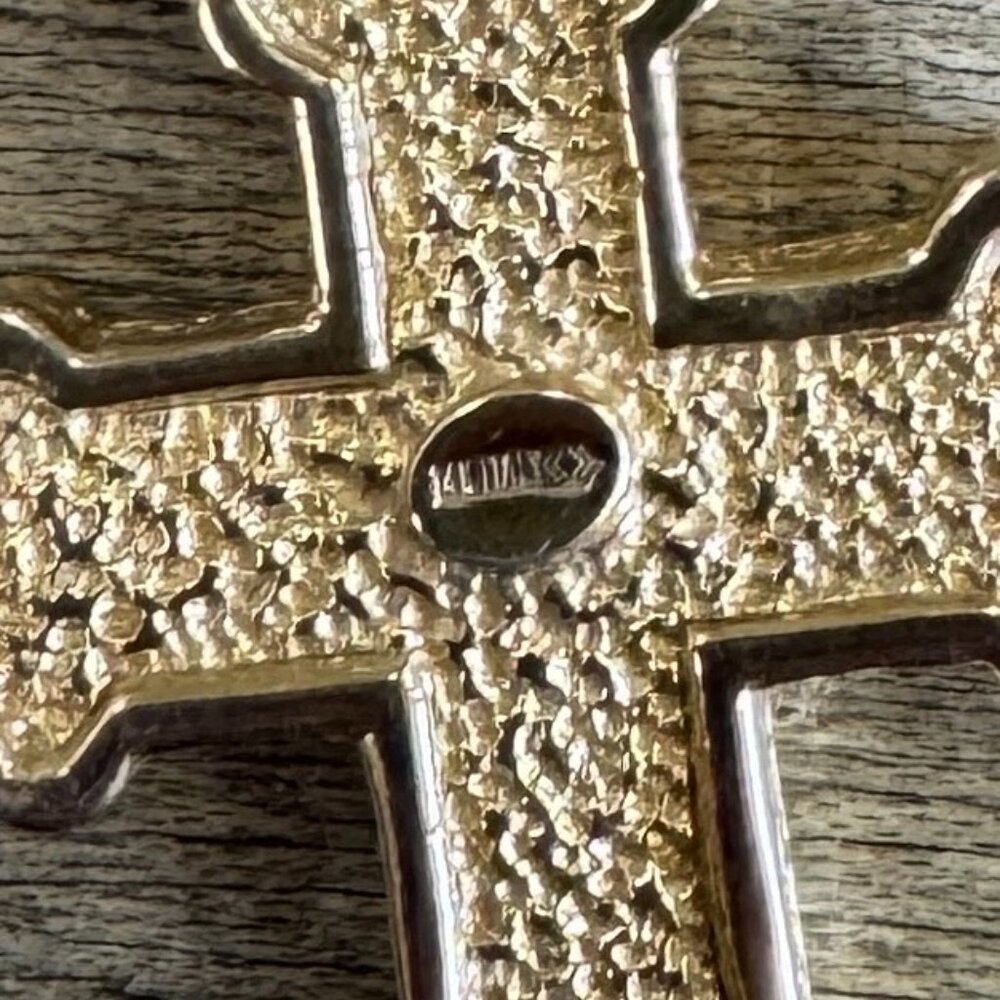Greek Orthodox Cross 14kt